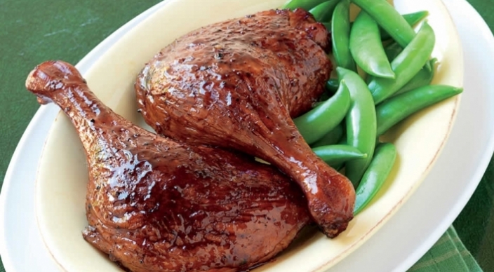 Slow-Roasted Duck Legs with Hoisin-Orange Glaze | Weber.com
