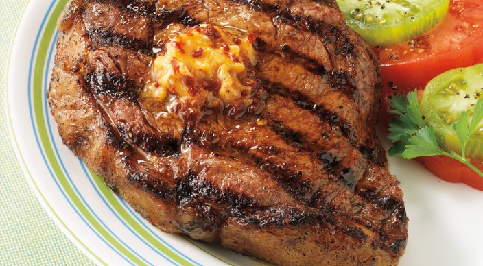 Rib Eye Steaks with Chipotle Butter  Weber.com